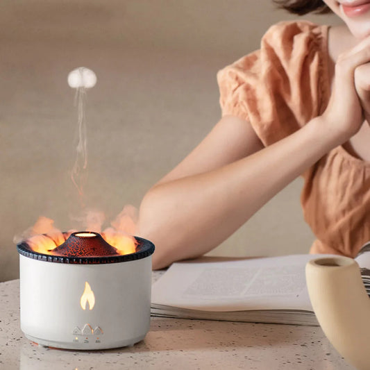 VolcanoFlame™ LED Jellyfish Aroma Diffuser by Ainiki