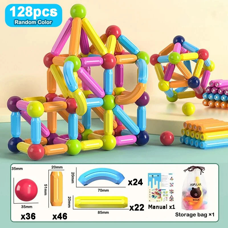 MagniBuild™ Montessori Magnetic Learning Set by Ainiki