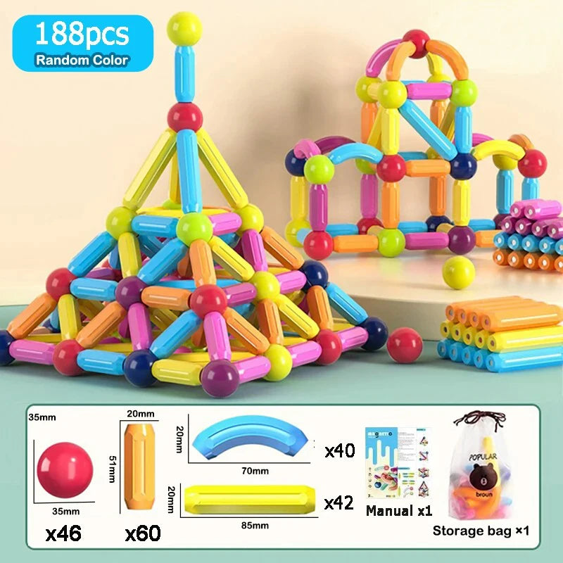 MagniBuild™ Montessori Magnetic Learning Set by Ainiki