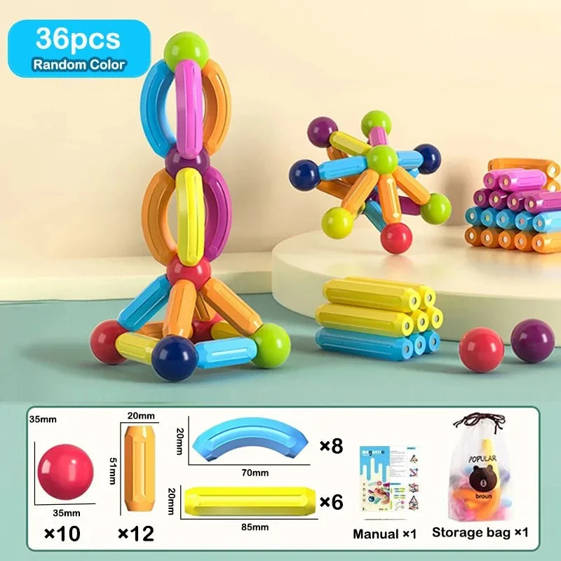MagniBuild™ Montessori Magnetic Learning Set by Ainiki