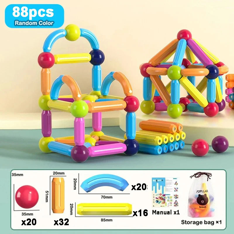 MagniBuild™ Montessori Magnetic Learning Set by Ainiki