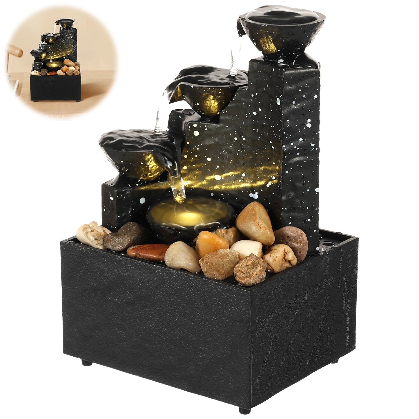 ZenCascade™ Waterfall Fountain by Ainiki