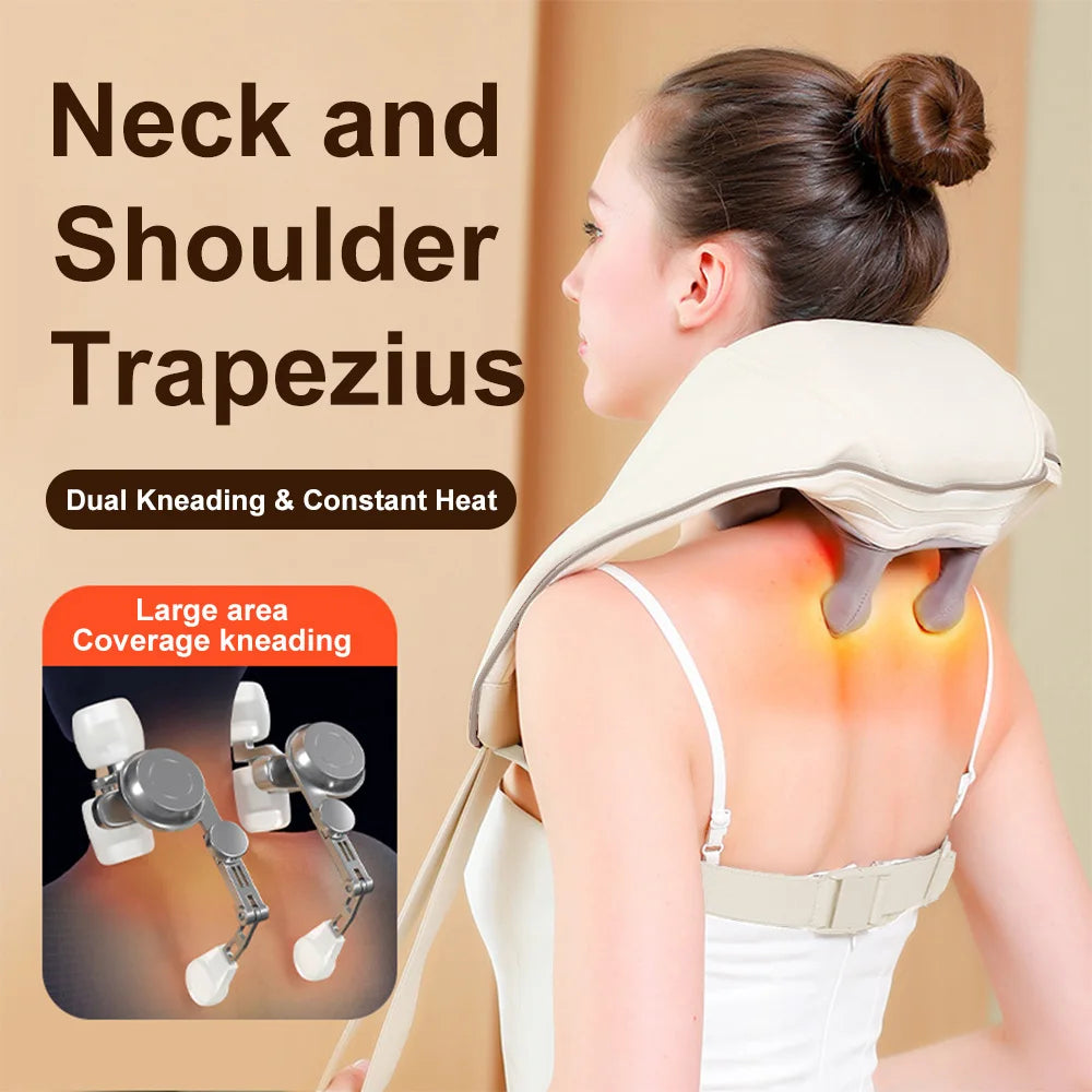 DeepKnead™ Elite Neck & Back Massager by Ainiki