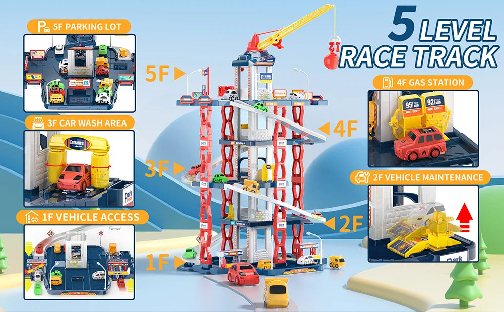 MiniGarage™ City Parking Play Set by Ainiki