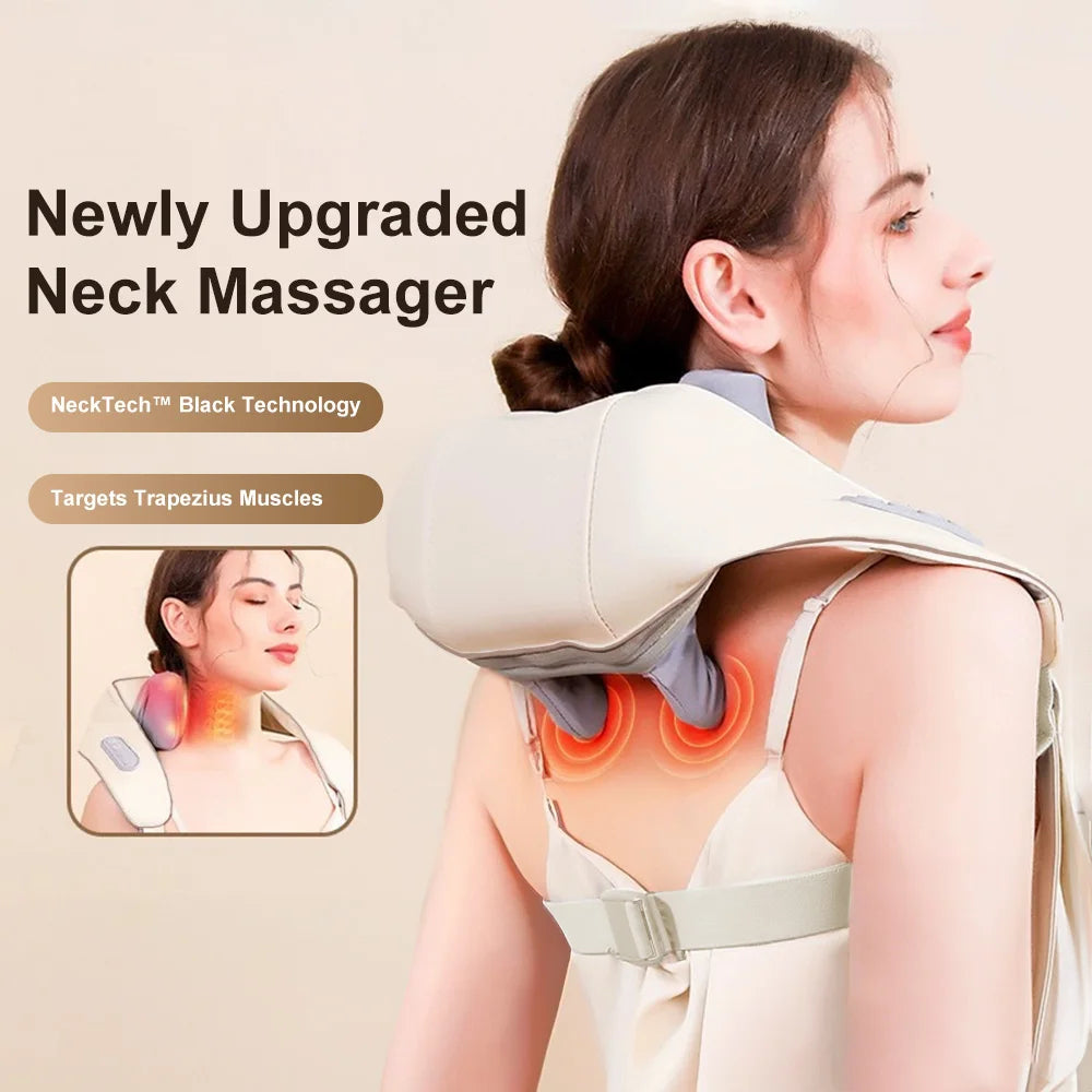 DeepKnead™ Elite Neck & Back Massager by Ainiki