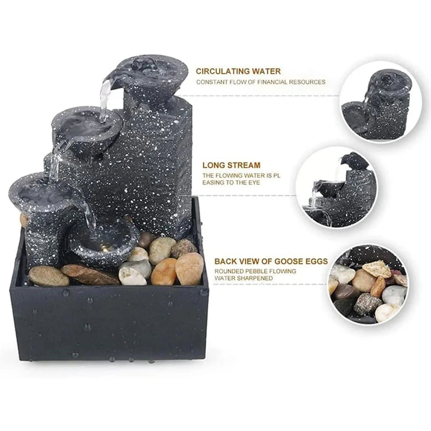 ZenCascade™ Waterfall Fountain by Ainiki