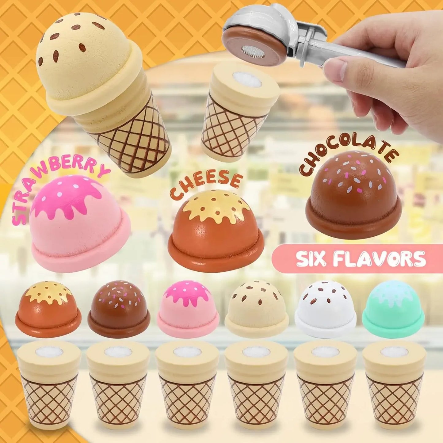 SweetShop™ Ice Cream Cart Play Set by Ainiki