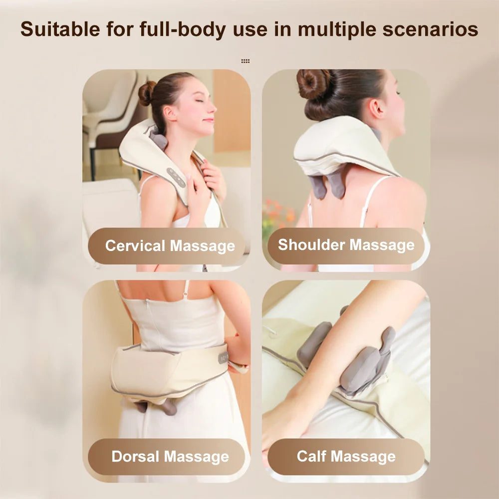 DeepKnead™ Elite Neck & Back Massager by Ainiki