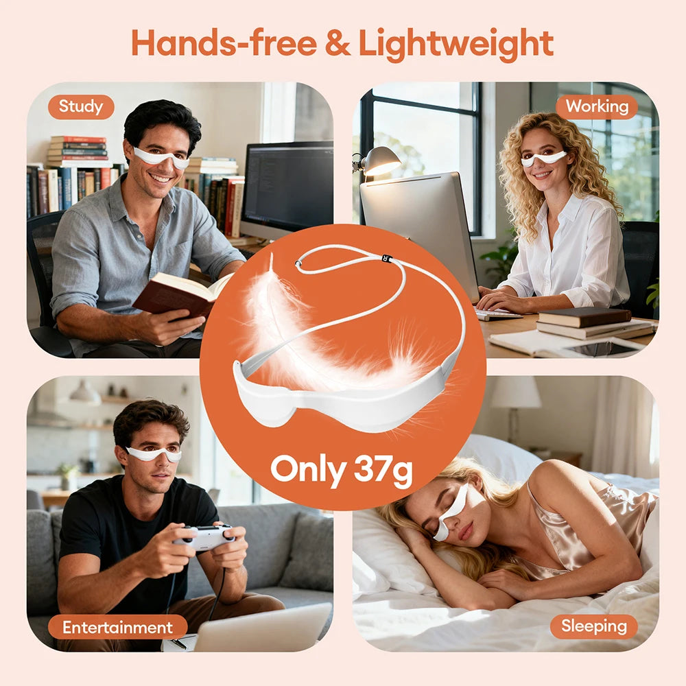 EyeRelax™ Red Light Therapy Eye Massager by Ainiki