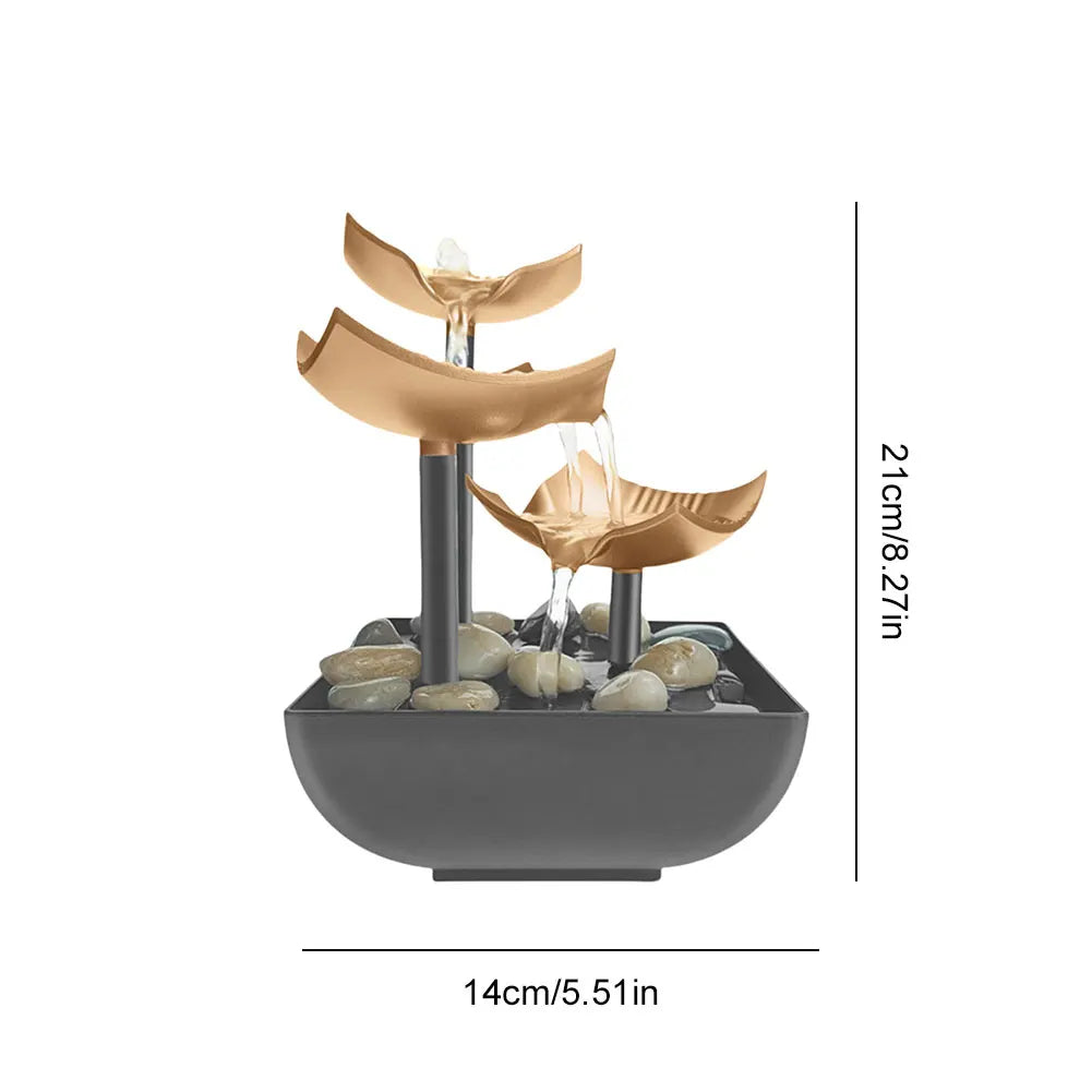ZenFlow™ LED Meditation Water Fountain by Ainiki