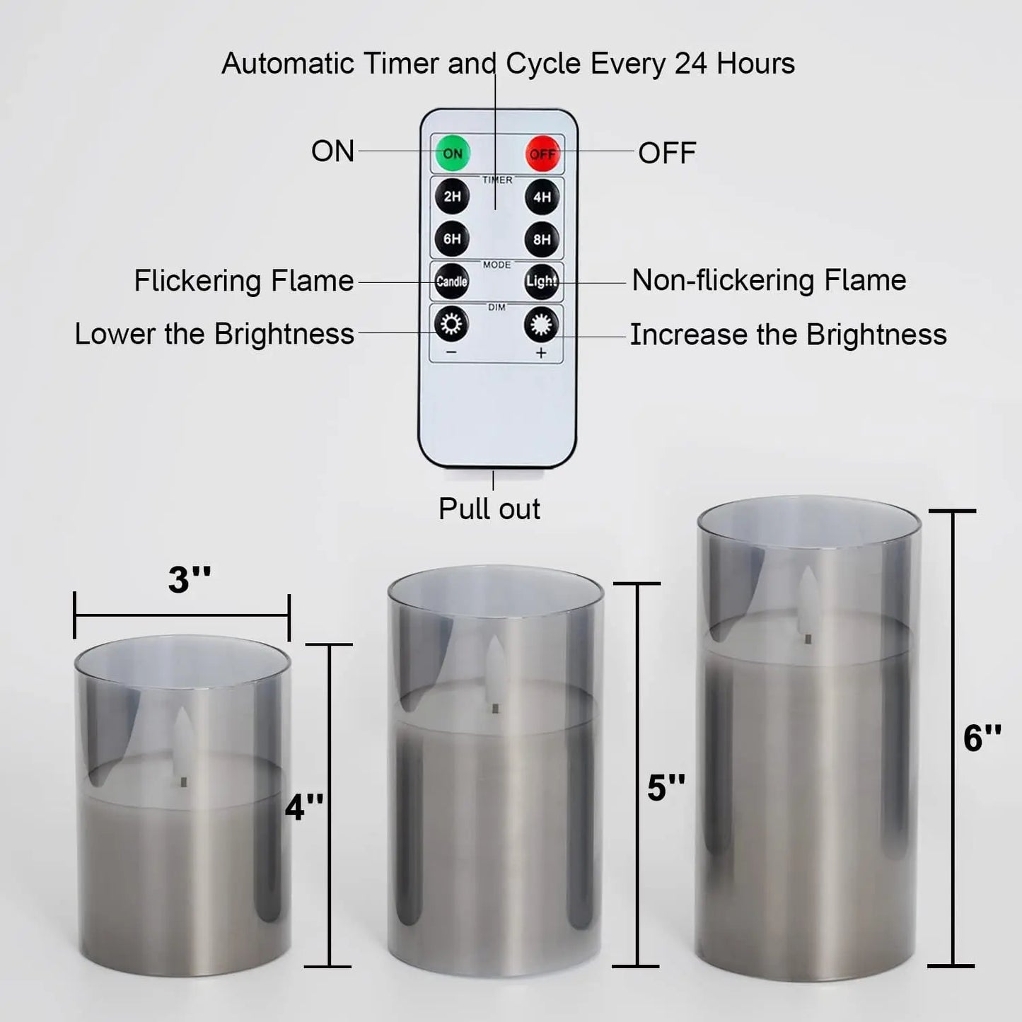  SoftFlame™ LED Candles by Ainiki