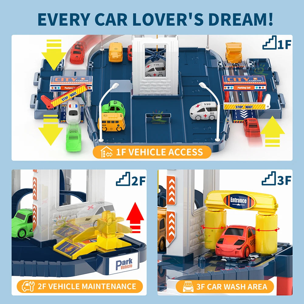MiniGarage™ City Parking Play Set by Ainiki