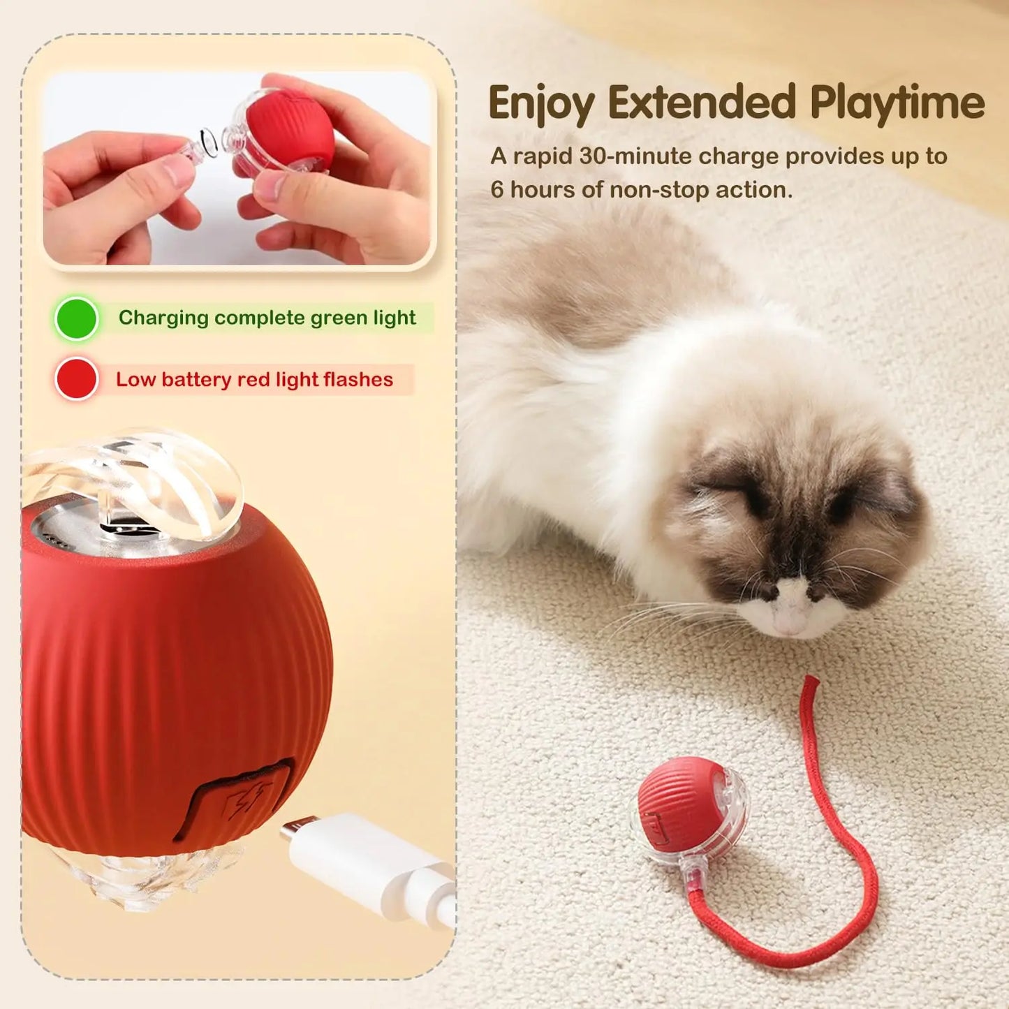 InstinctPlay™ Rolling Ball by Ainiki