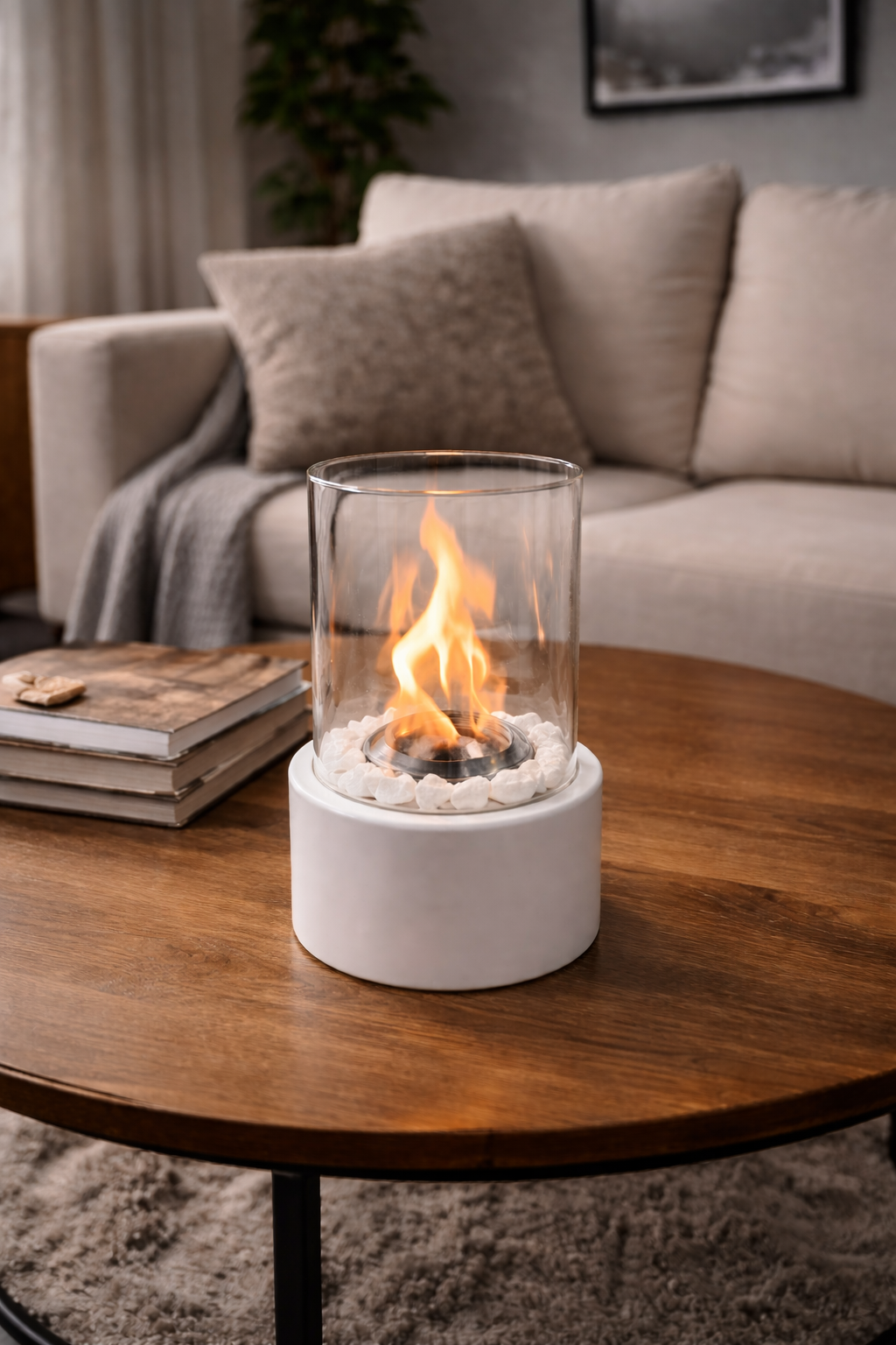 Nordic Flame™ Tabletop Fireplace by Ainiki